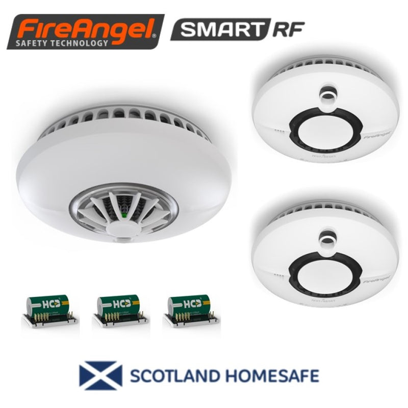 Scottish Legislation Compliant Basic Smoke & Heat Alarm Pack by FireAngel