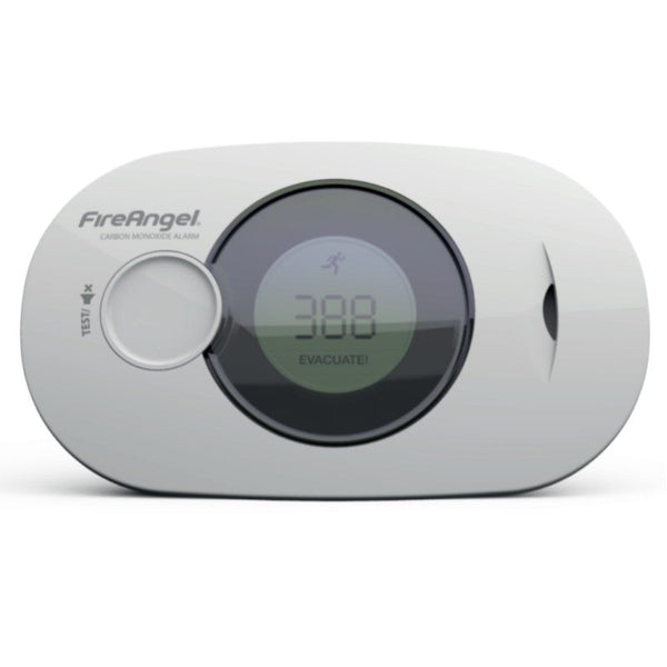 FireAngel FA3322 – Détecteur De Monoxyde De Carbone Numérique Avec Écran LCD, Capteurs Température/Humidité + Pile 10 Ans Intégrée