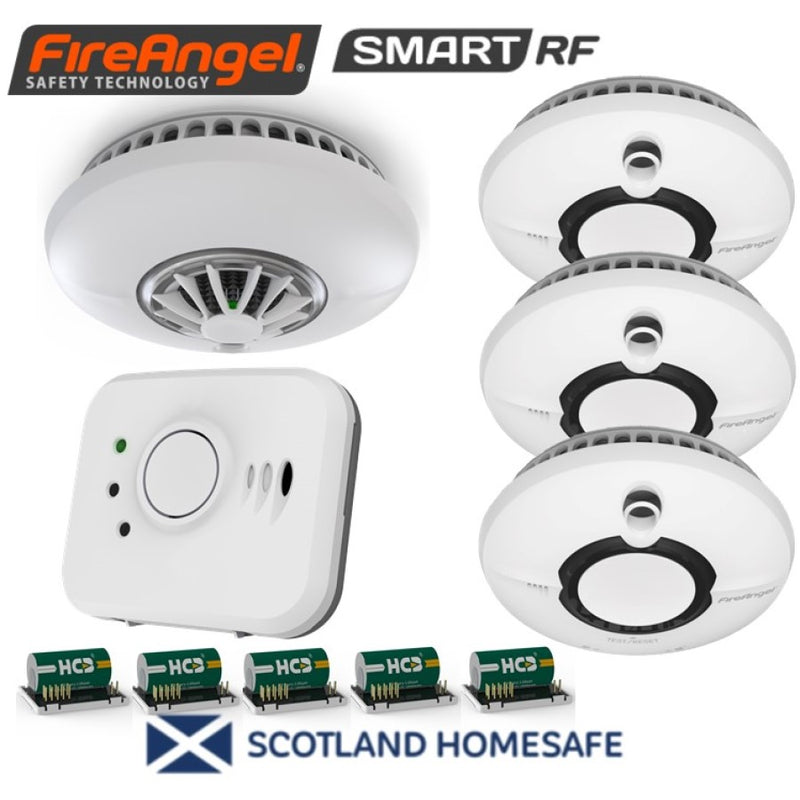 Scottish Legislation Compliant Smoke, Heat & Carbon Monoxide Alarm Pack by FireAngel