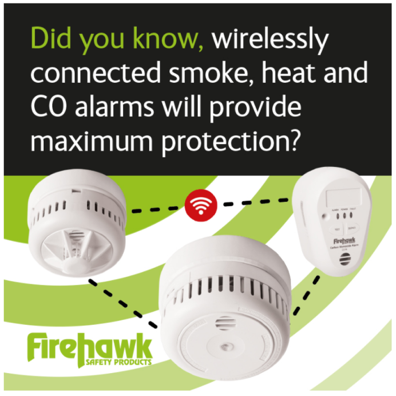 Scottish Legislation Compliant Smoke, Heat & CO Alarm Pack by Firehawk